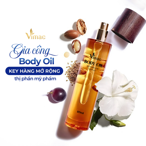 GIA CÔNG BODY OIL KEY HÀNG MỞ RỘNG THỊ PHẦN MỸ PHẨM