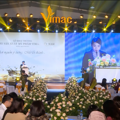 Lễ khai trương Nhà máy Gia công và Sản xuất Mỹ phẩm Vimac Phần 1